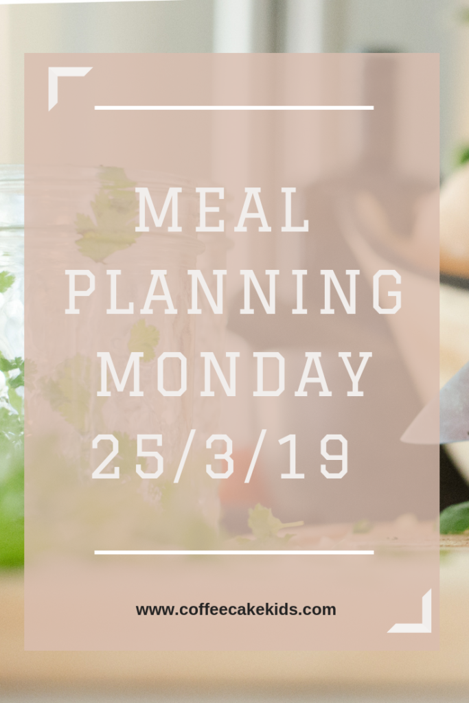 Meal Planning Monday 