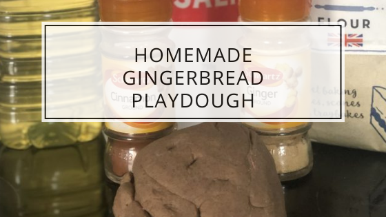 homemade gingerbread playdough