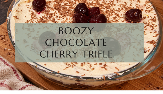 Boozy Black Cherry Trifle